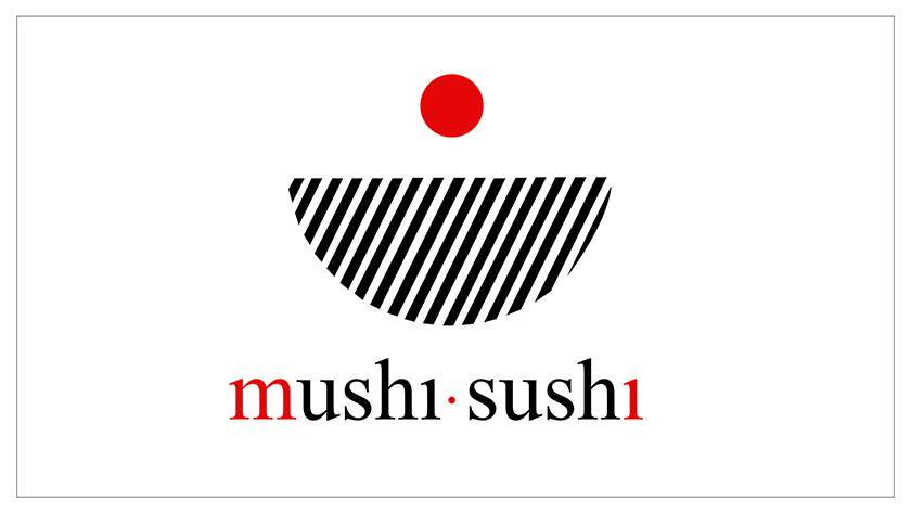 logo, projekt logo, projekt identyfikacja, restaurasja sushi, sushi bar, logo sushi, mushi sushi, projekt identyfikacji marki, projekt graficzny, grafika Monika Turska